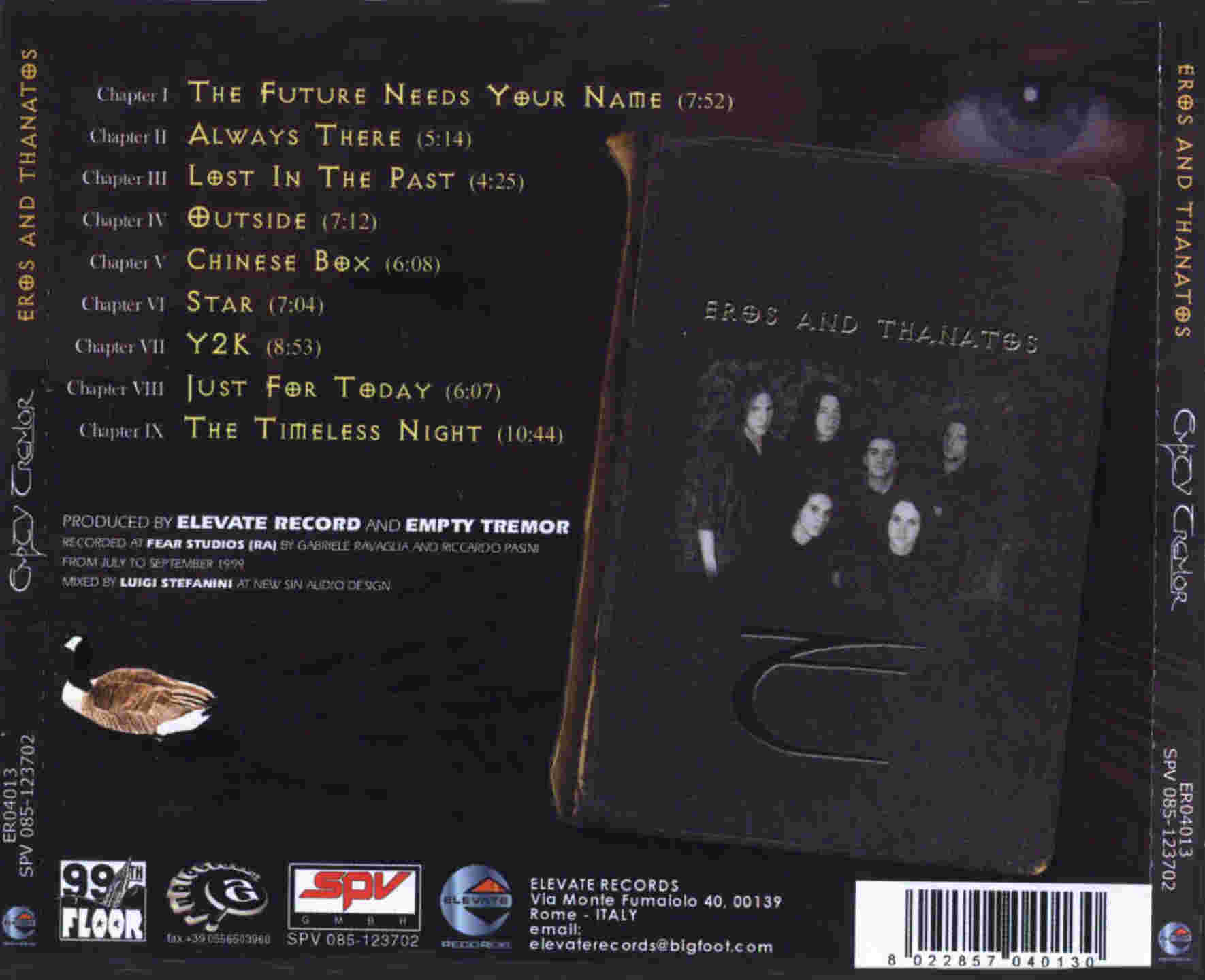 Empty Tremor  Eros And Thanatos (1999) : Back